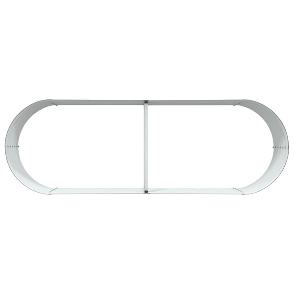 vidaXL Hevet bed Brun 240 x 80 x 44 cm Stål