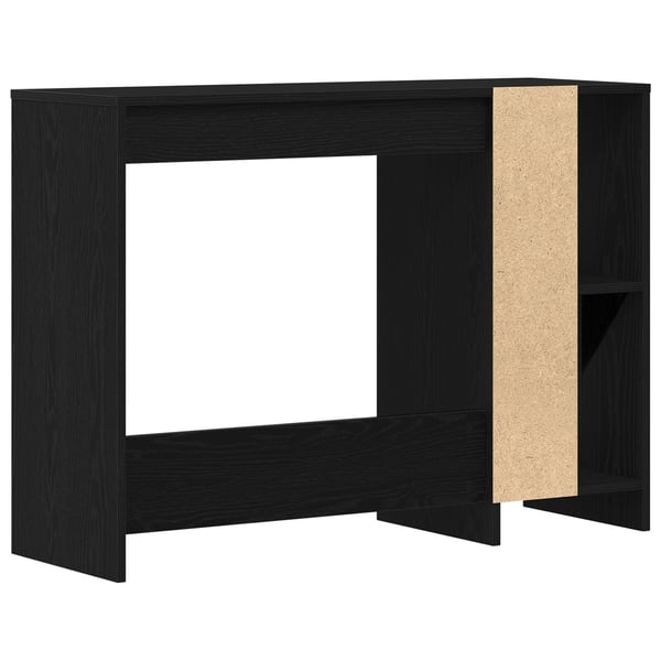 vidaXL Skrivebord Svart Eik 102,5 x 35 x 75 cm Konstruert tre