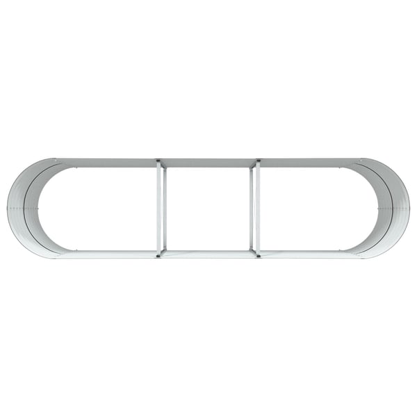vidaXL Hevet bed Brun 320 x 80 x 81 cm Stål