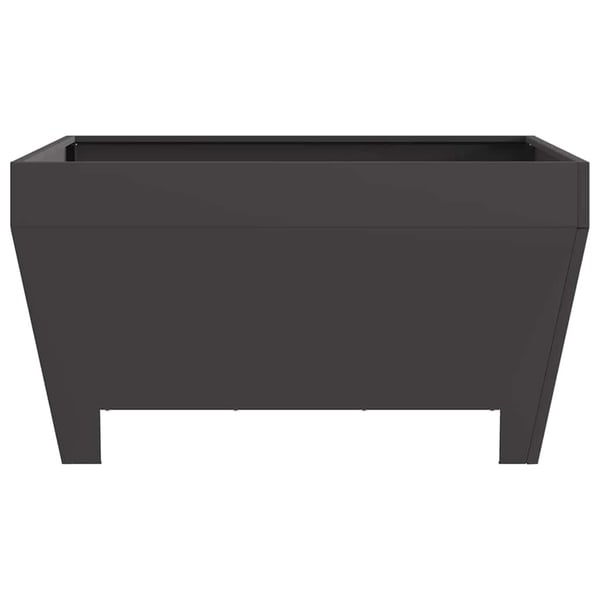 vidaXL Bålplass Svart 80 x 80 x 43 cm Stål