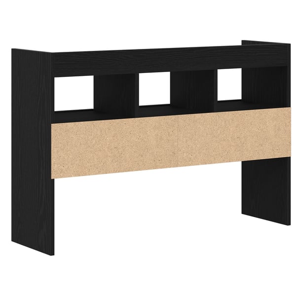 vidaXL Sideboard Svart Ek Trä Stor Förvaring Sideboard Rektangulär