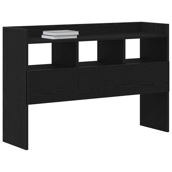 vidaXL Serviesskap med skuff Svart Eik 105 x 30 x 70 cm Konstruert tre