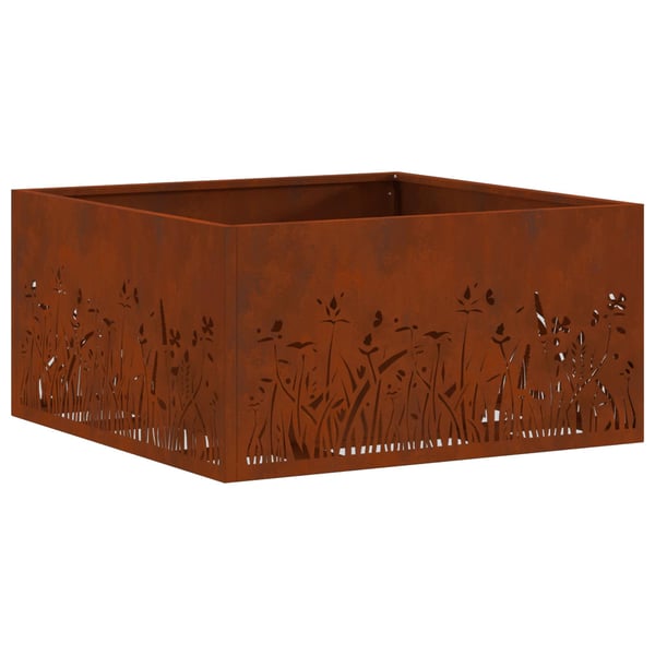 vidaXL Bålplass Brun 60 x 60 x 30 cm Cortenstål