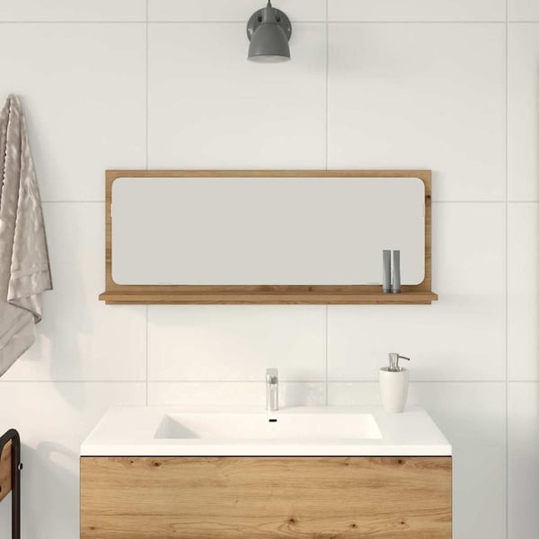 vidaXL Speilhylle artisan eik 90 x 10,5 x 37 cm Konstruert tre