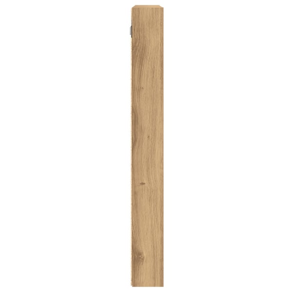 vidaXL Visningsskap Artisan Eik 100 x 8,5 x 75 cm Konstruert tre