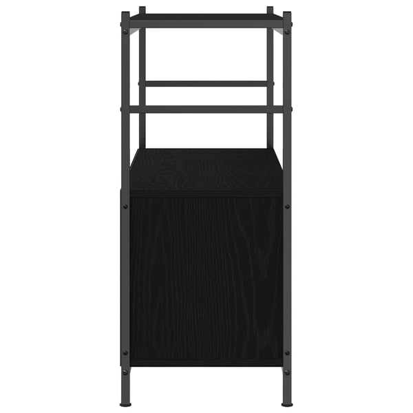 vidaXL Bokhylle Svart eik 80 x 30 x 78.5 cm Konstruert tre