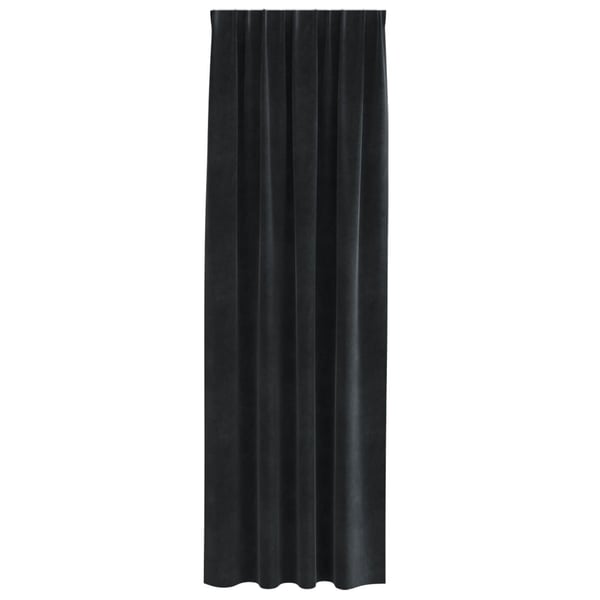 vidaXL Pimennysverhot 2 pcs Musta 140 x 260 cm Sametti