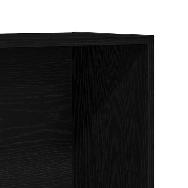 vidaXL | Bokskap | Svart Eik 36 x 30 x 143 cm Konstruert tre