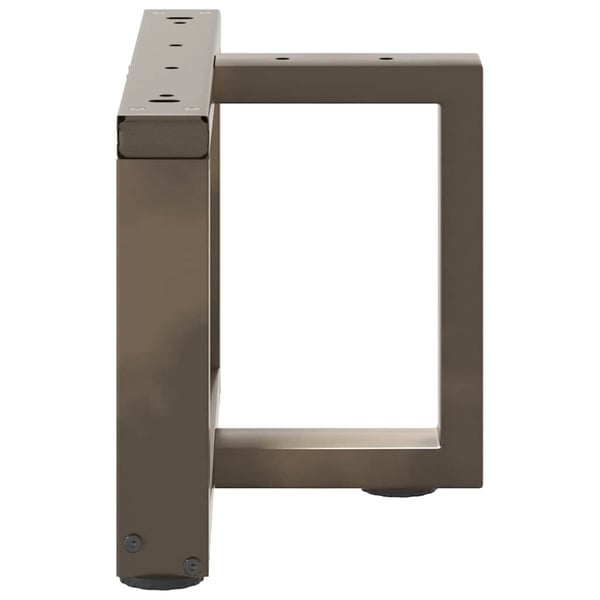 vidaXL sofabordsben T-formet 2 stk. sort 40x25x(30-31) cm stål
