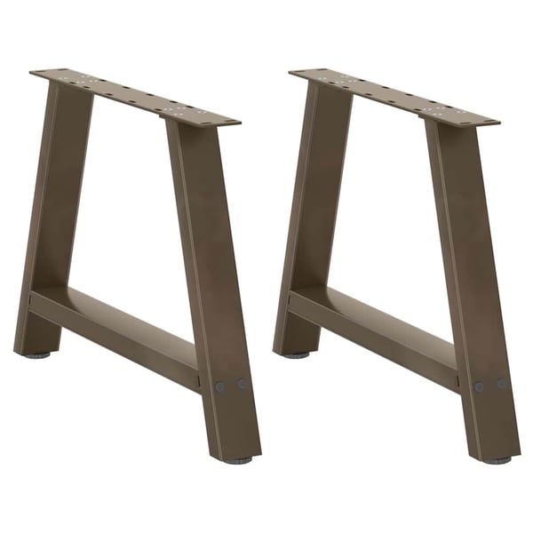 vidaXL sofabordsben A-formet 2 stk. 70 x (42-43) cm stål