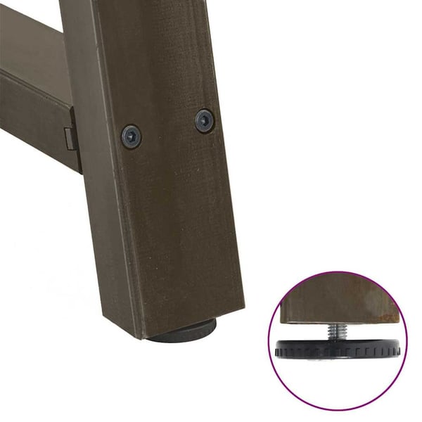 vidaXL sofabordsben A-formet 2 stk. 70 x (42-43) cm stål