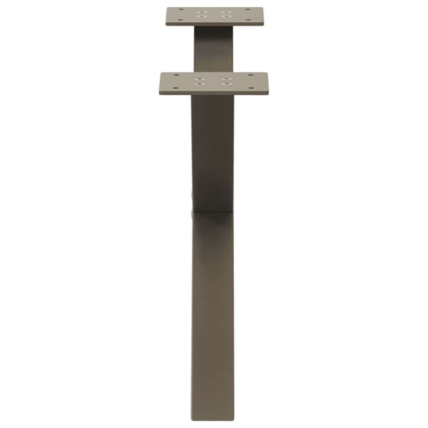 vidaXL Salongbordben X-formet 2 stk naturstål 50x(30-31) cm stål