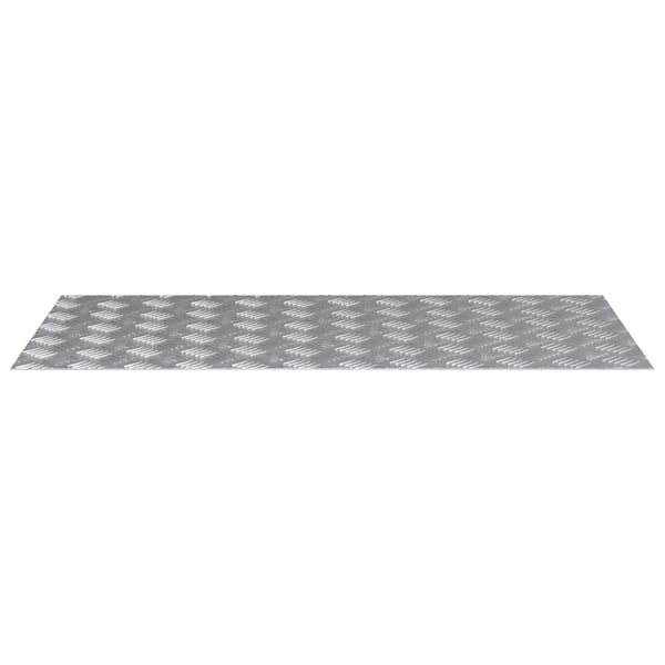 vidaXL Trinn Rektangulær 2 pcs sølv 100 x 50 cm Aluminium
