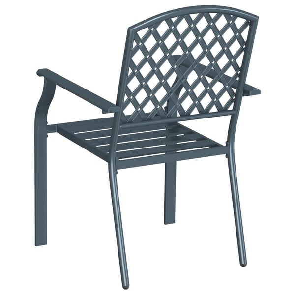 vidaXL Have Stol 4 pcs Antracit 56 x 65 x 89 cm Stål