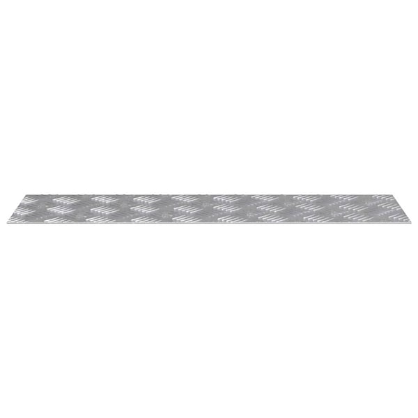 vidaXL Trinn Rektangulær 4 pcs sølv 70 x 20 cm Aluminium