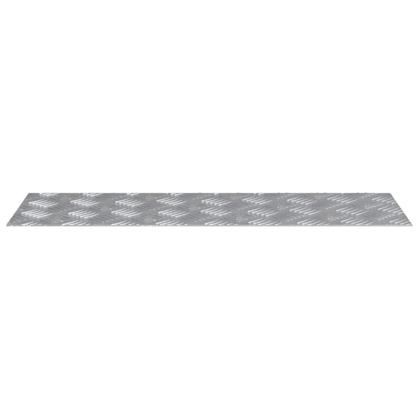 vidaXL Trinn Rektangulær 2 pcs sølv 75 x 25 cm Aluminium