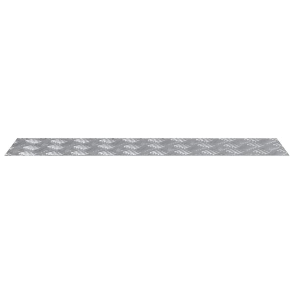 vidaXL Trinn Rektangulær 4 pcs sølv 100 x 25 cm Aluminium