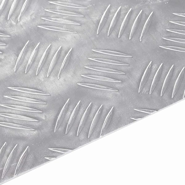 vidaXL Trappsteg Rektangulär 2 pcs Silver 70 x 20 cm Aluminium