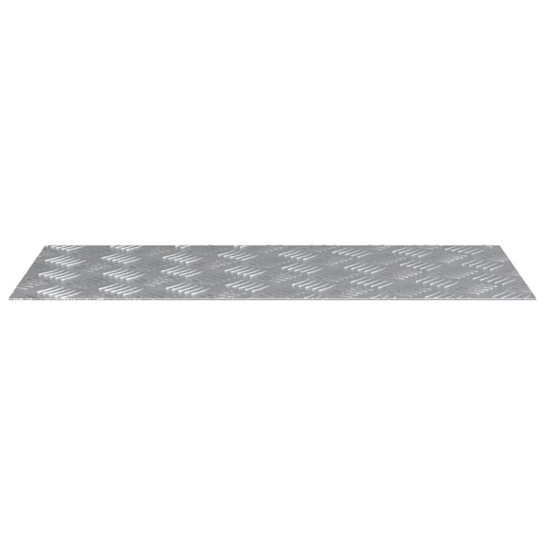 vidaXL Trinn Rektangulær 2 pcs sølv 70 x 30 cm Aluminium