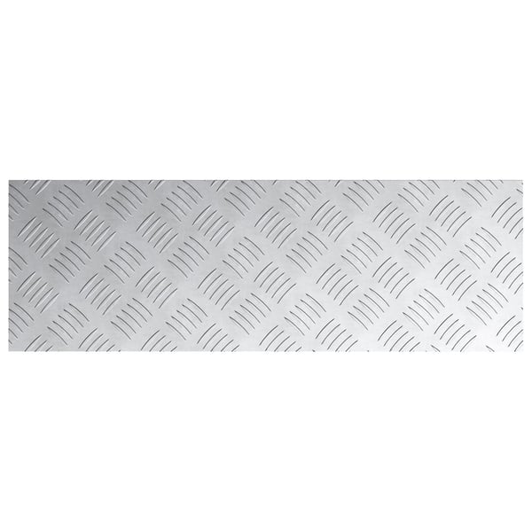 vidaXL Trinn Rektangulær 4 pcs sølv 75 x 25 cm Aluminium