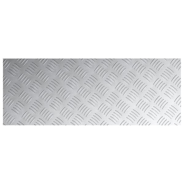 vidaXL Trinn Rektangulær 2 pcs sølv 80 x 30 cm Aluminium