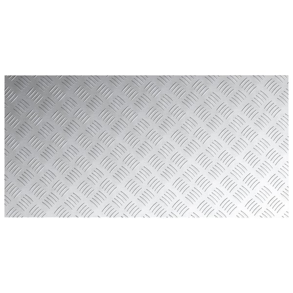 vidaXL Trappe Tread Rektangulær 2 pcs Sølv 100 x 50 cm Aluminium