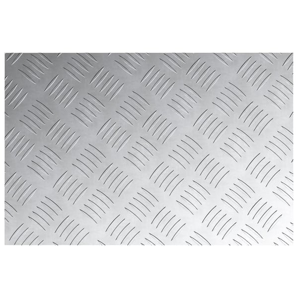 vidaXL Trinn Rektangulær 2 pcs sølv 60 x 40 cm Aluminium
