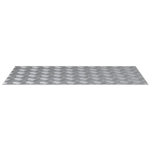 vidaXL Trinn Rektangulær 2 pcs sølv 90 x 50 cm Aluminium