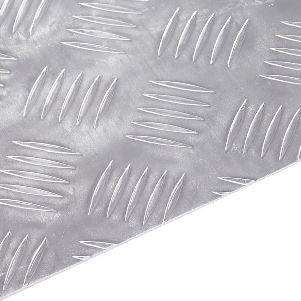 vidaXL Trinn Rektangulær 4 pcs sølv 80 x 40 cm Aluminium