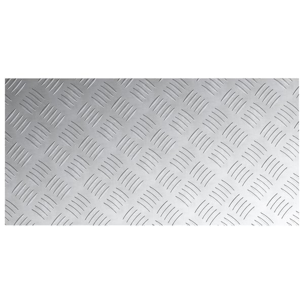 vidaXL Trinn Rektangulær 2 pcs sølv 80 x 40 cm Aluminium