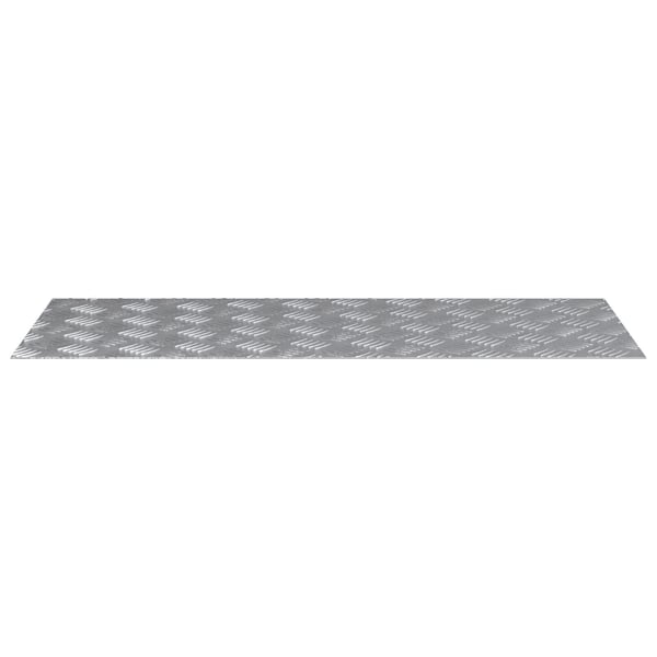 vidaXL Trinn Rektangulær 2 pcs sølv 100 x 40 cm Aluminium