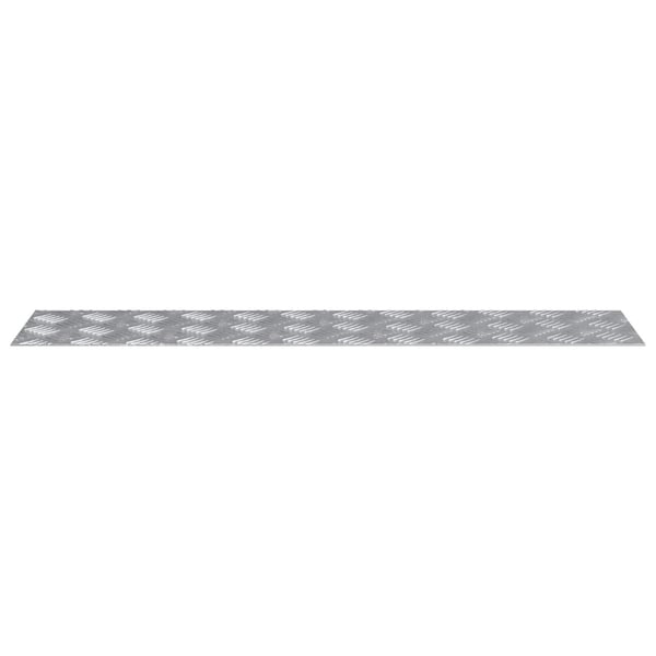 vidaXL Trinn Rektangulær 4 pcs sølv 90 x 20 cm Aluminium