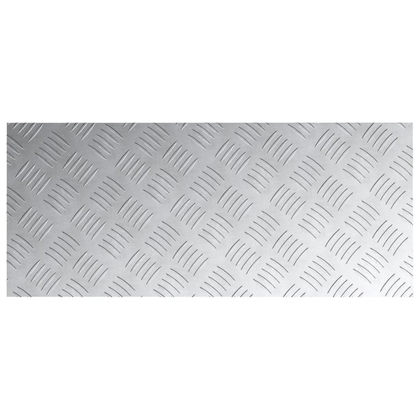 vidaXL Trinn Rektangulær 4 pcs sølv 70 x 30 cm Aluminium