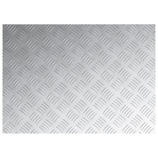 vidaXL Trinn Rektangulær 2 pcs sølv 70 x 50 cm Aluminium