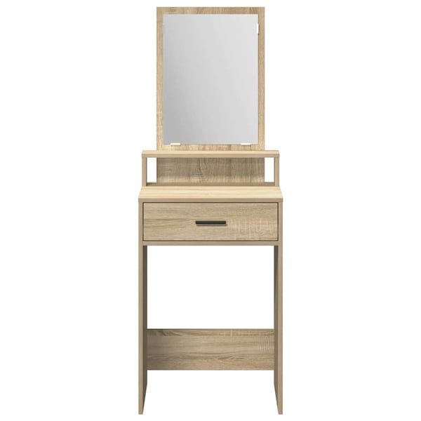 vidaXL Sminkebord med skuff Sonoma eik 50 x 41 x 140 cm Konstruert tre