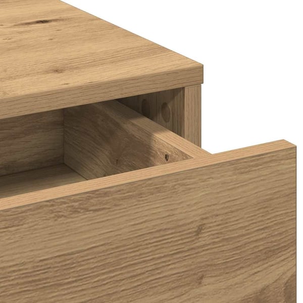 vidaXL Sminkebord Artisan Eik 50 x 41 x 140 cm Konstruert tre