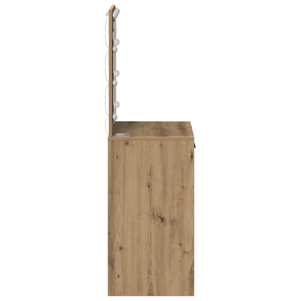 vidaXL Klædeskab Artisan Egetræ 50 x 41 x 135 cm Konstrueret træ