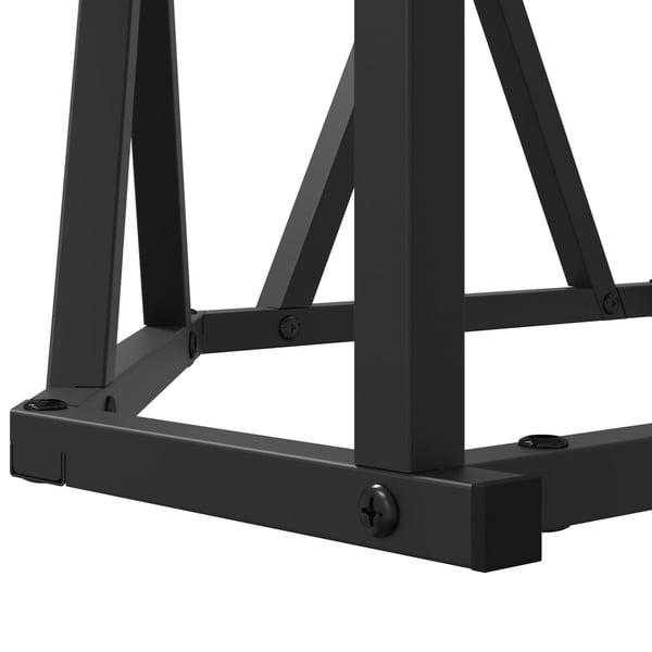 vidaXL Sofabord Røget eg 80 x 80 x 42 cm Ingeniørtræ og stål