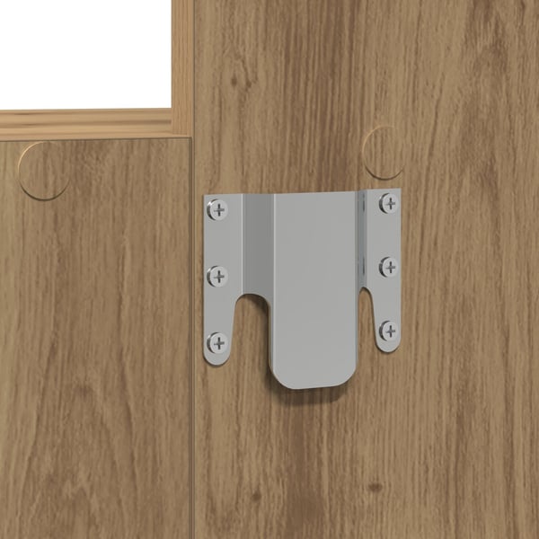 vidaXL Sminkebord med speillys Brun 60 x 40 x 70 cm Konstruert tre