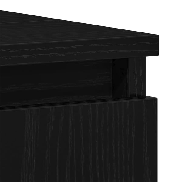 vidaXL Baderomsvaskeskap Svart Eik 58 x 33 x 60 cm Konstruert tre