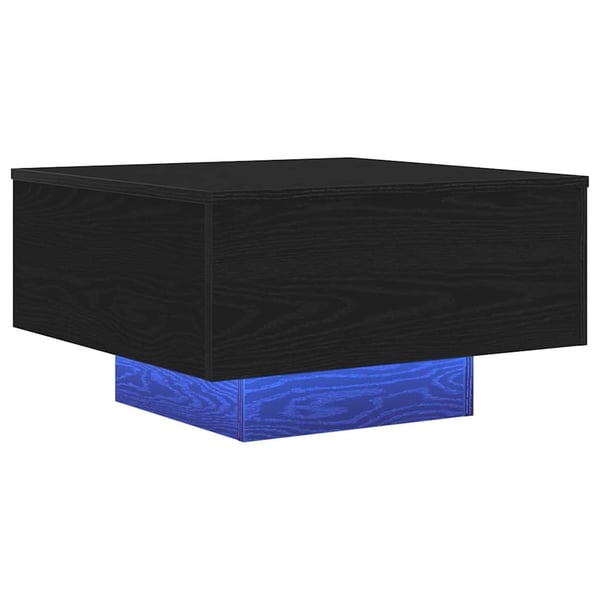vidaXL Kaffebord Svart Eik 55 x 55 x 31 cm Konstruert tre