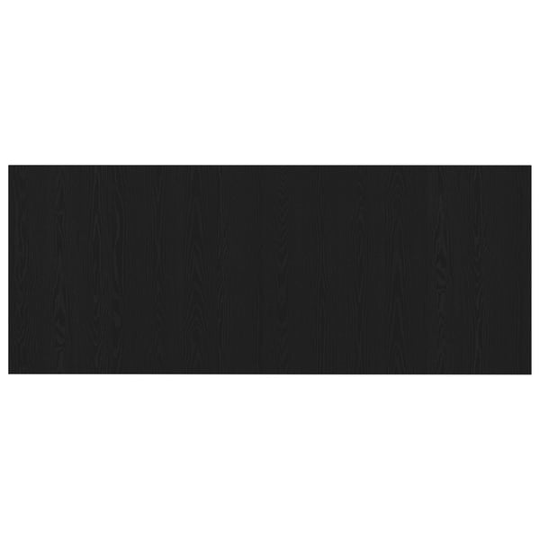 vidaXL Seng Hodegjerde Svart Eik 160 x 1.5 x 80.5 cm Konstruert tre