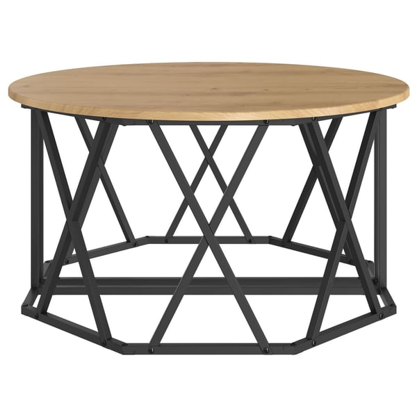 vidaXL Kaffebord Artisan Eik 80 x 80 x 42 cm
