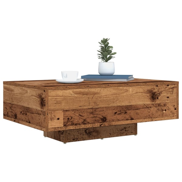 vidaXL Sofabord Gammelt træ 85 x 55 x 31 cm Konstrueret træ