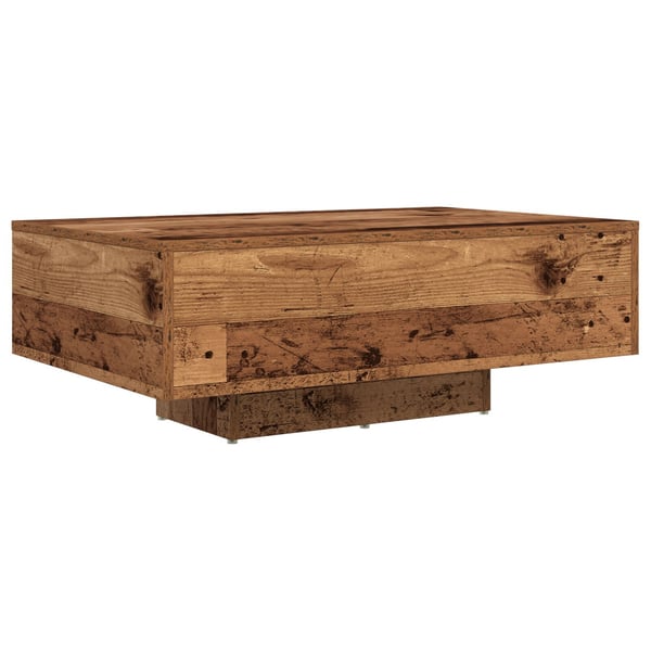 vidaXL Kaffebord Gammelt tre 85 x 55 x 31 cm Konstruert tre