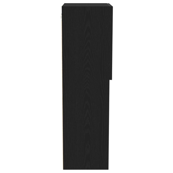 vidaXL TV-benksett Svart Eik 40,5 x 30 x 102 cm Konstruert tre