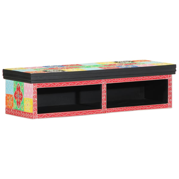 vidaXL TV-skap med hylle Flerfarget 80 x 30 x 22 cm Konstruert tre