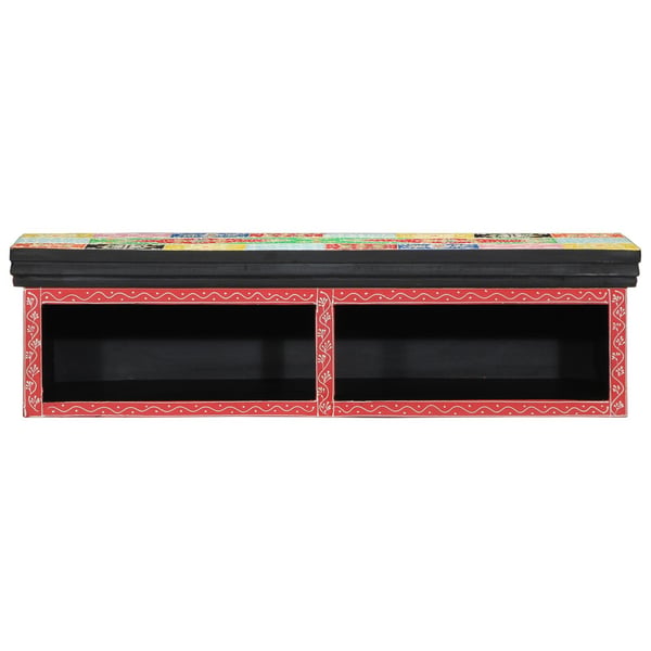 vidaXL TV-skap med hylle Flerfarget 80 x 30 x 22 cm Konstruert tre