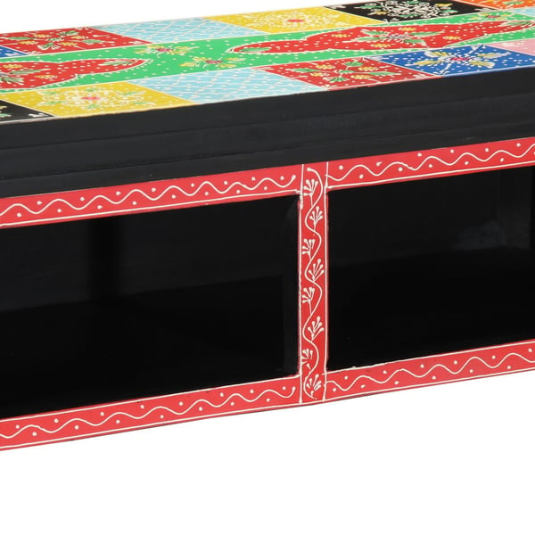 vidaXL TV-skap med hylle Flerfarget 80 x 30 x 22 cm Konstruert tre