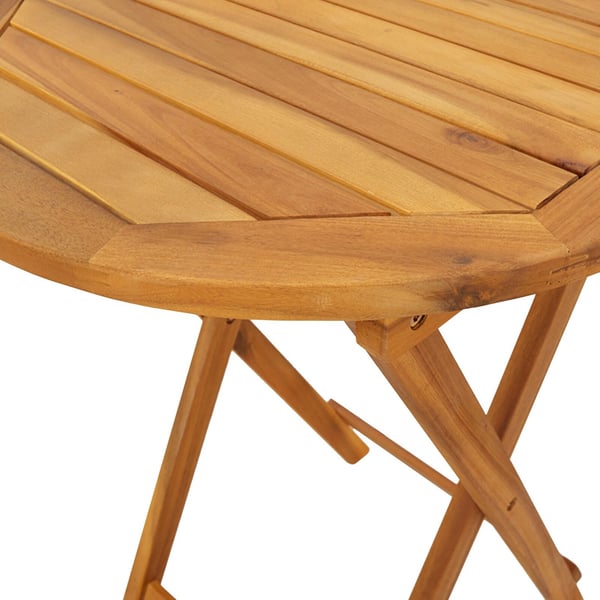 vidaXL Puutarhan Bistro Set 3 pcs Ruskea Tiheä akasiapuu